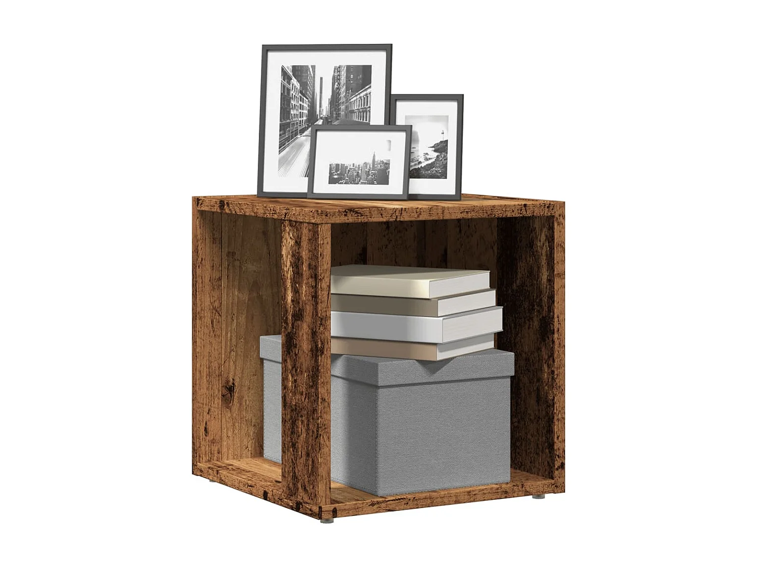 Beistelltisch Altholz-Optik 33x33x34 cm Holzwerkstoff