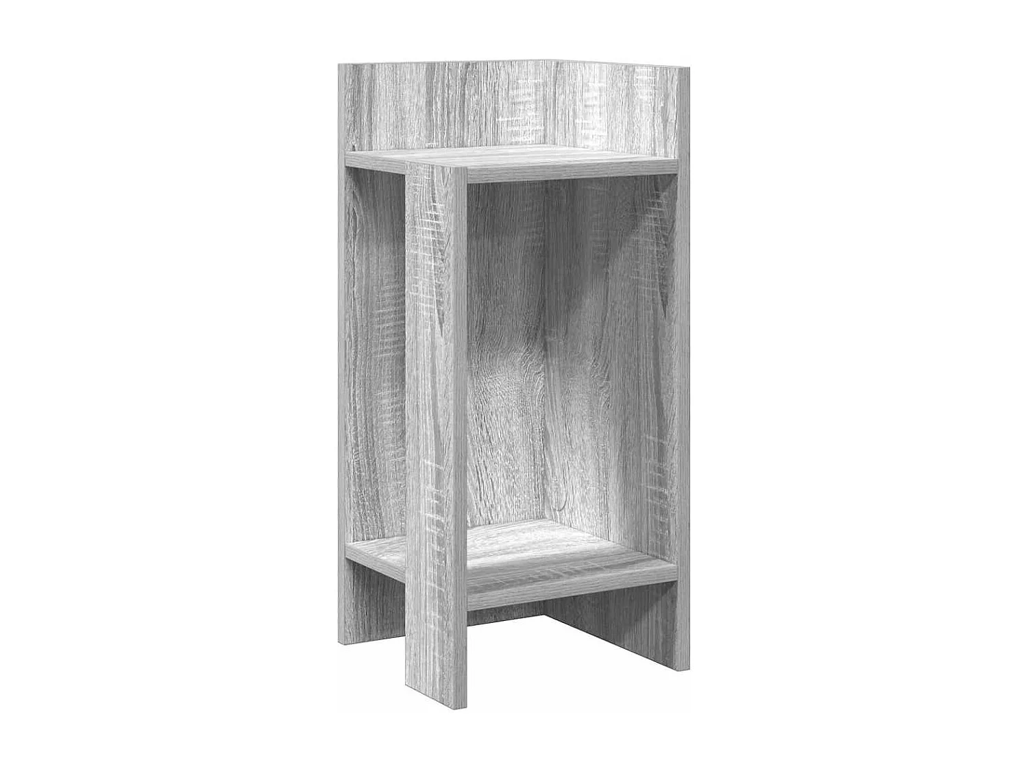 Tables d'appoint 2 pcs avec étagère sonoma gris 25,5x27x60 cm