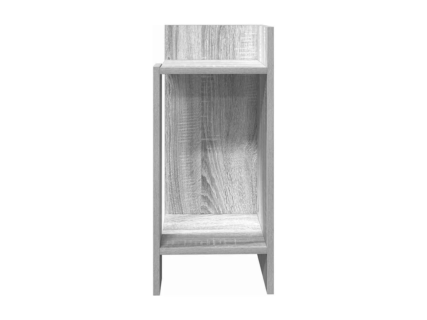 Tables d'appoint 2 pcs avec étagère sonoma gris 25,5x27x60 cm