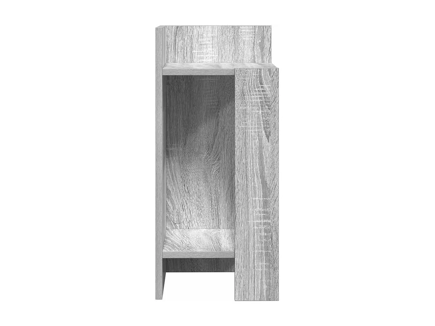 Tables d'appoint 2 pcs avec étagère sonoma gris 25,5x27x60 cm