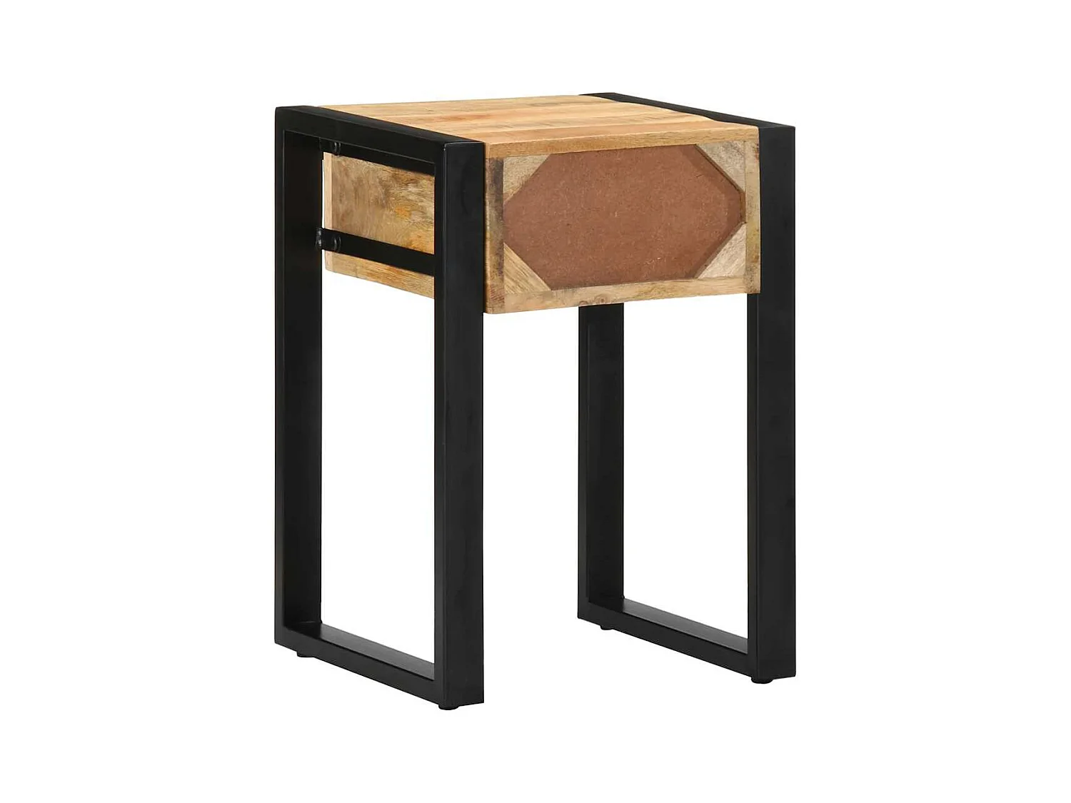 Beistelltisch 35x35x50 cm Raues Massivholz Mango