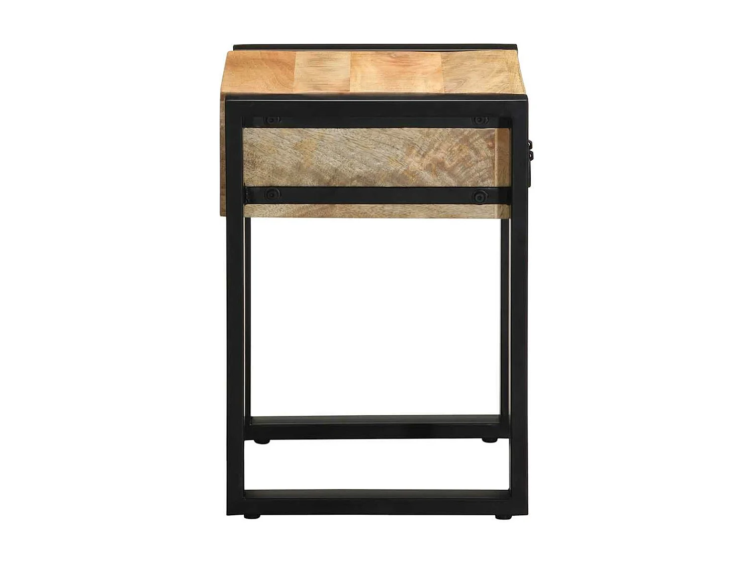 Beistelltisch 35x35x50 cm Raues Massivholz Mango