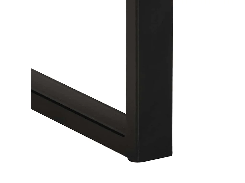 Tavolino 35x35x50 cm in Legno Grezzo Massello di Mango