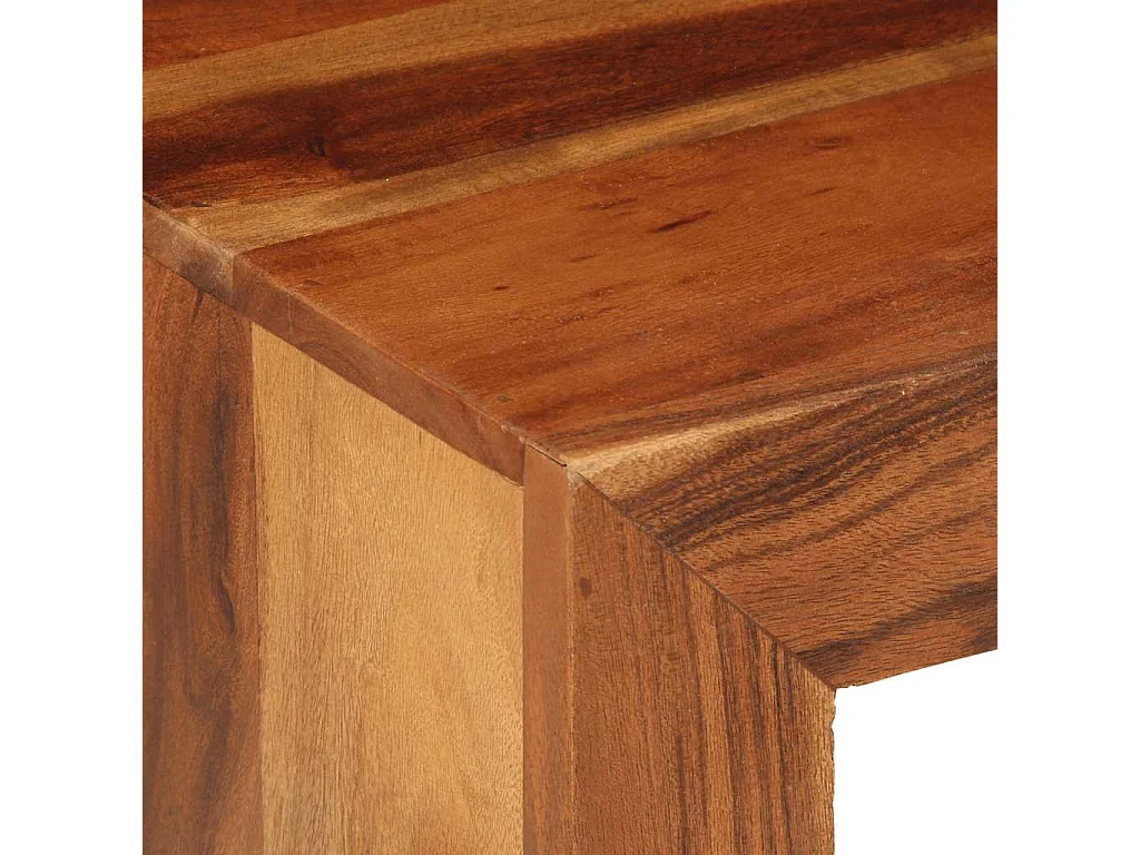 Table d'appoint 37x29x40 cm bois massif d'acacia