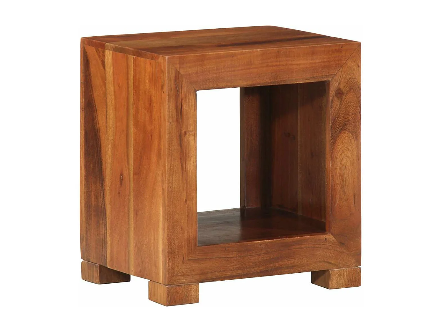 Table d'appoint 37x29x40 cm bois massif d'acacia
