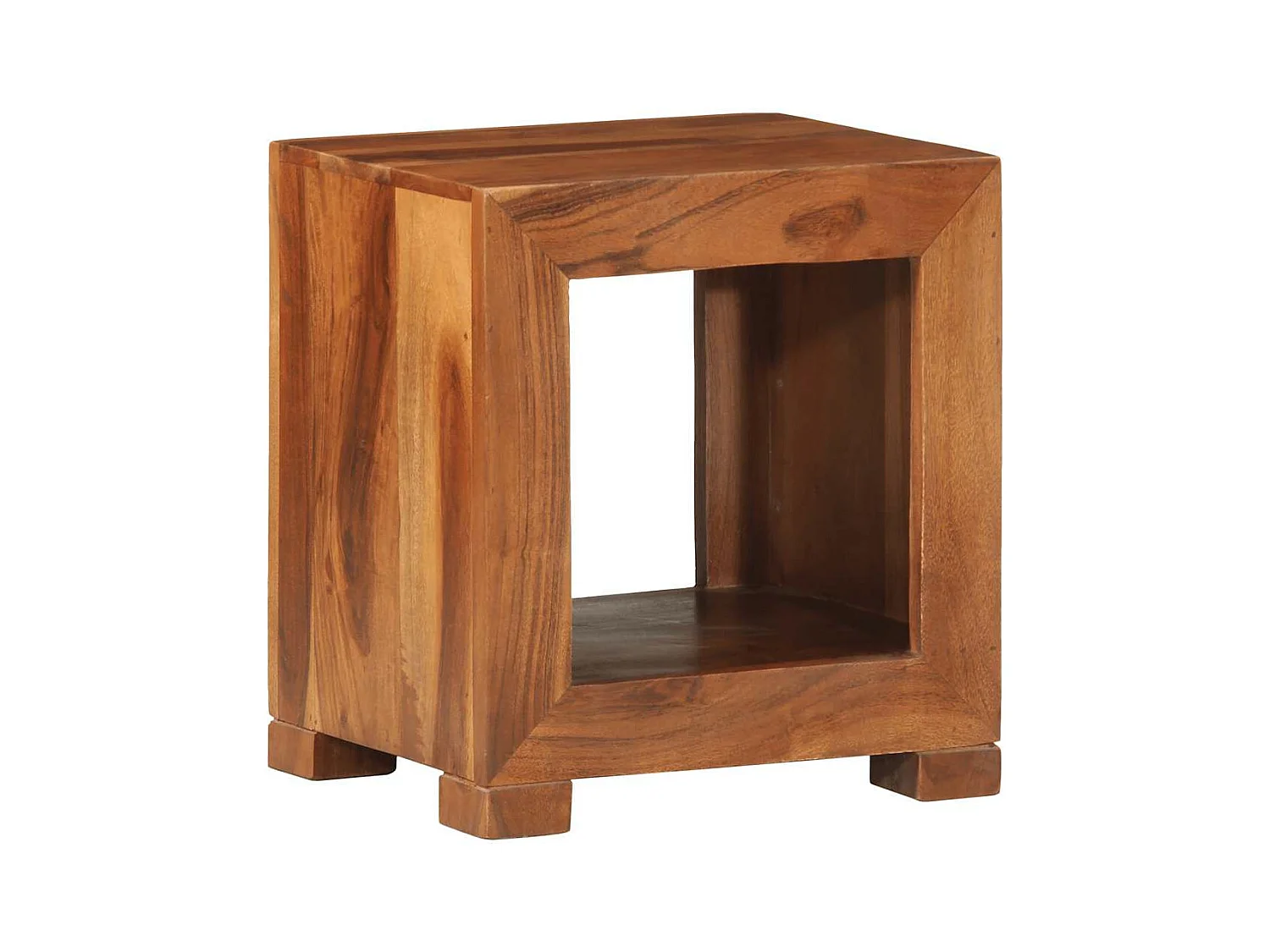 Table d'appoint 37x29x40 cm bois massif d'acacia
