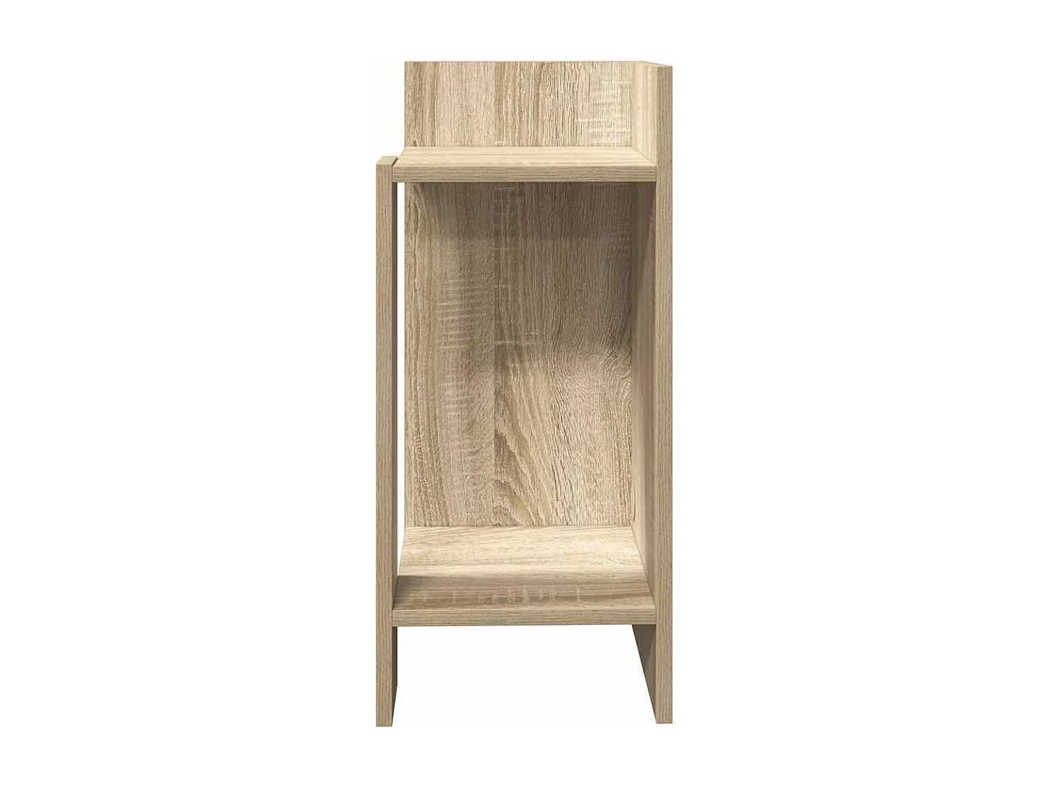 Tables d'appoint 2 pcs avec étagère chêne sonoma 25,5x27x60 cm