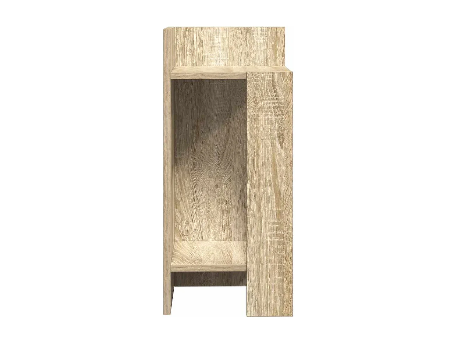 Tables d'appoint 2 pcs avec étagère chêne sonoma 25,5x27x60 cm