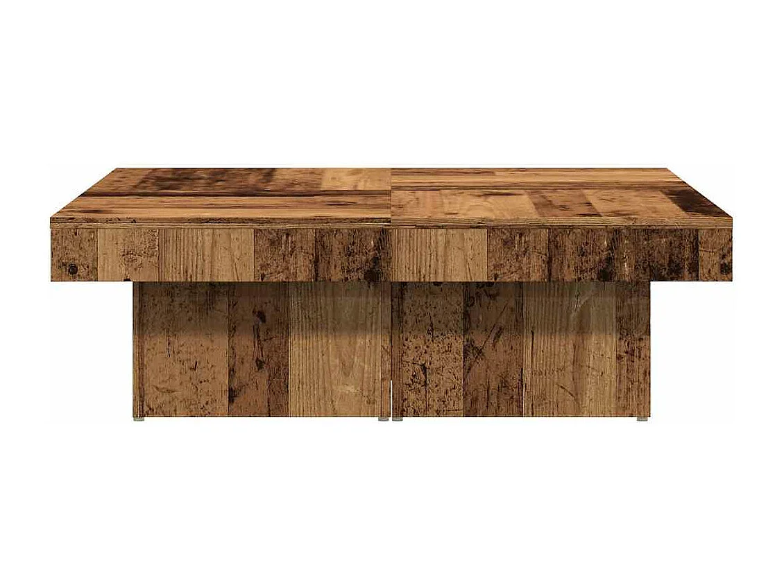 Mesa de centro 90x90x28 cm derivados de madeira madeira velha