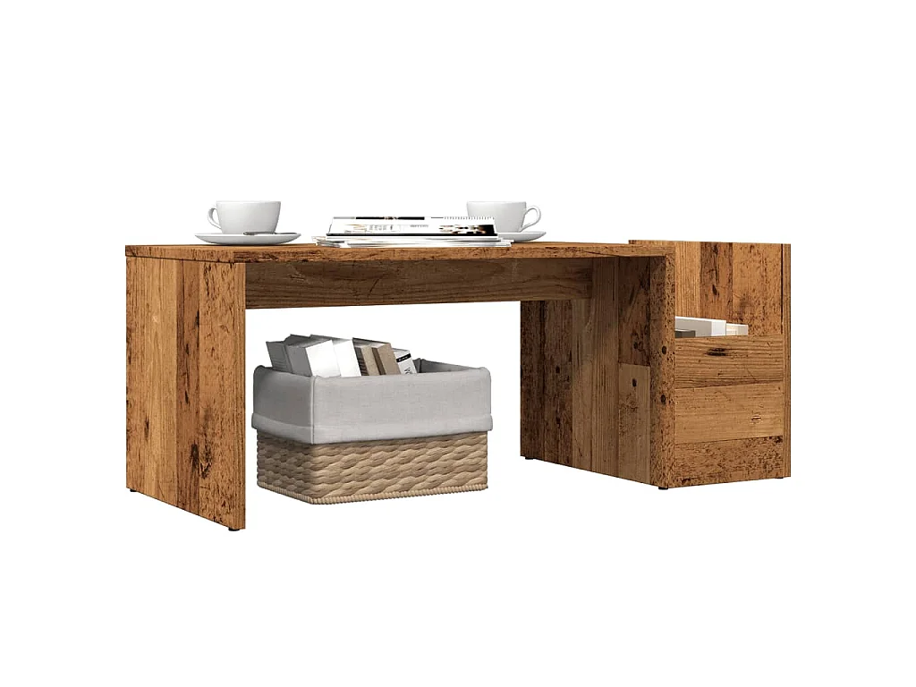 Couchtisch Altholz-Optik 90x45x35 cm Holzwerkstoff