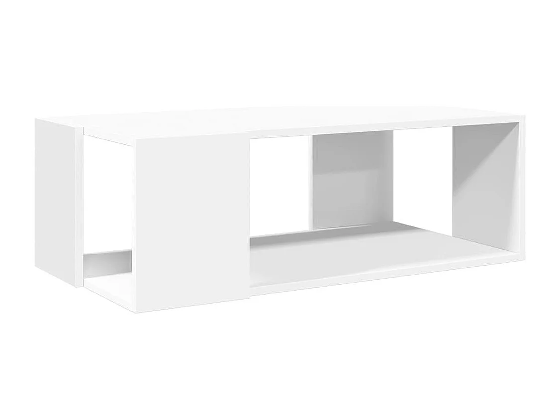 Table basse blanc 89,5x48x30 cm bois d’ingénierie