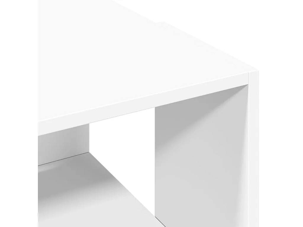Table basse blanc 89,5x48x30 cm bois d’ingénierie