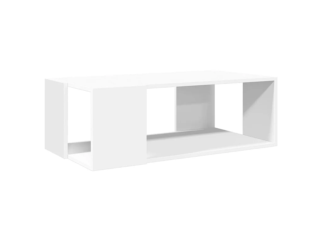 Table basse blanc 89,5x48x30 cm bois d’ingénierie