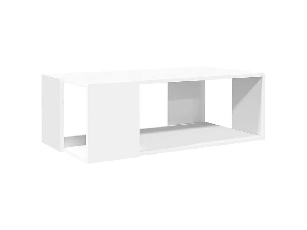Table basse blanc 89,5x48x30 cm bois d’ingénierie