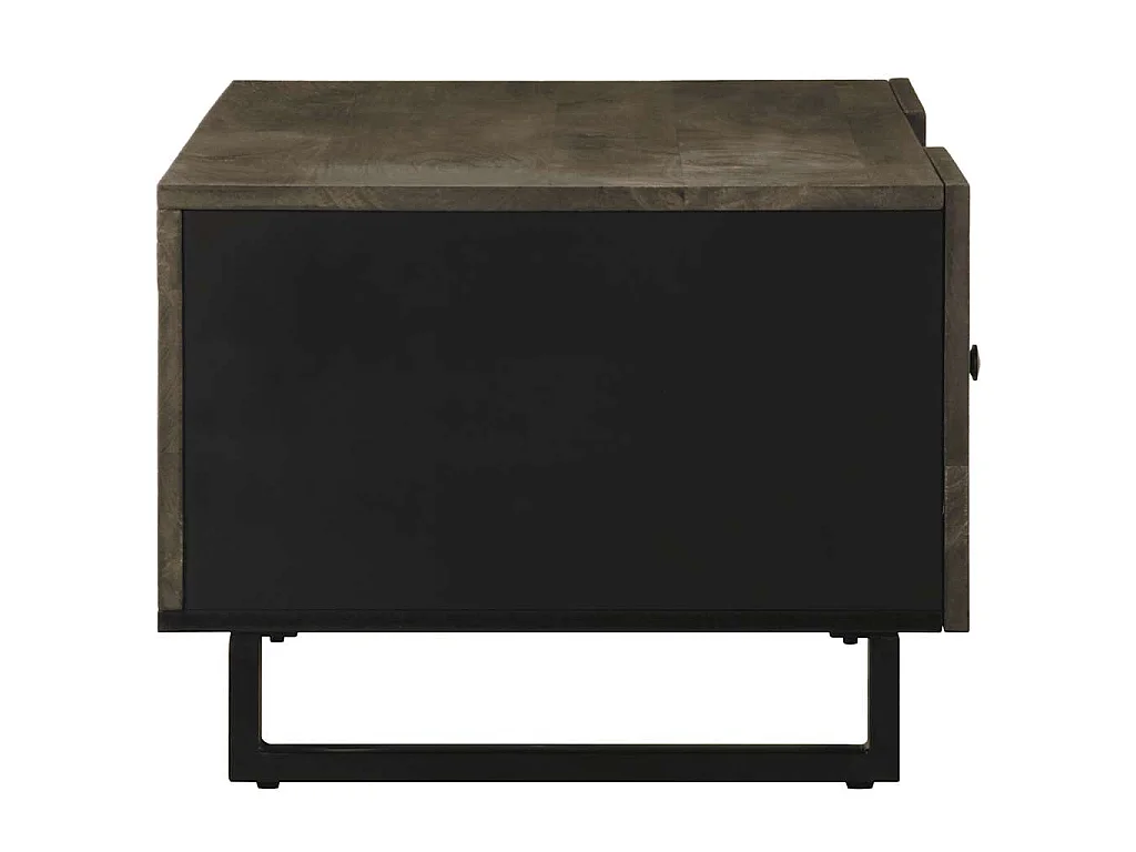 Couchtisch Schwarz 100x54x40 cm Massivholz Mango