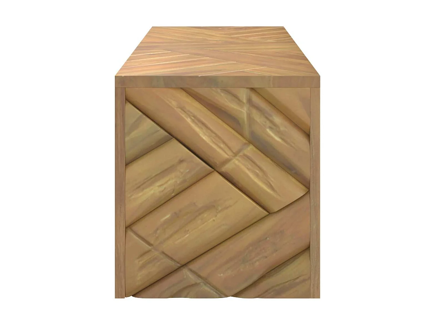Tavolino da Salotto 110x35x38 cm in Legno Massello di Teak