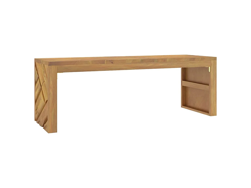 Table basse 110x35x38 cm bois massif de teck