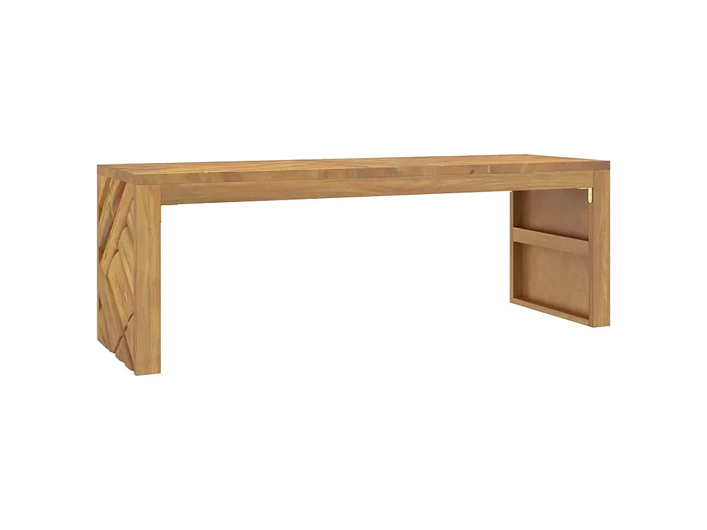 Table basse 110x35x38 cm bois massif de teck