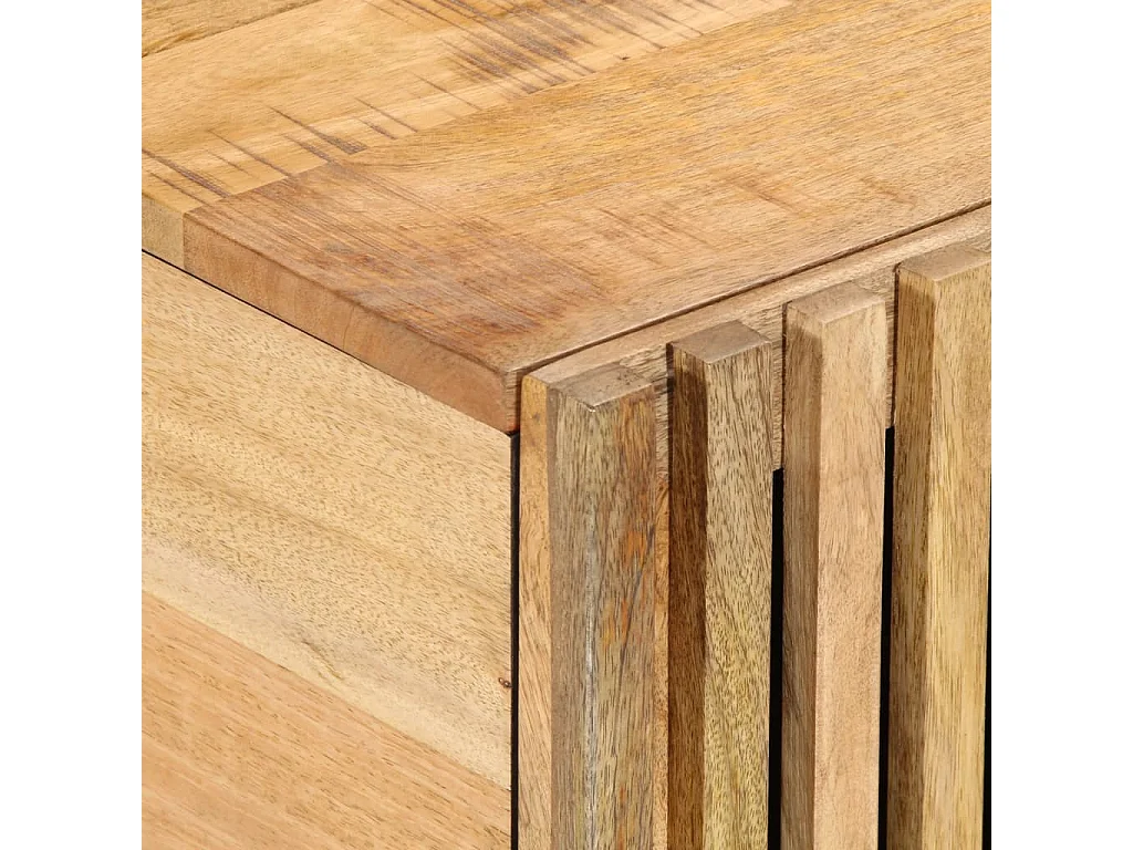 Table basse 80x51x40 cm bois de manguier massif brut