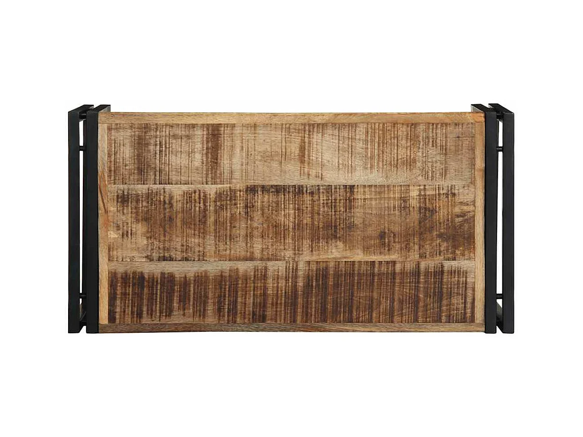 Table basse 80x40x35 cm bois de manguier massif brut