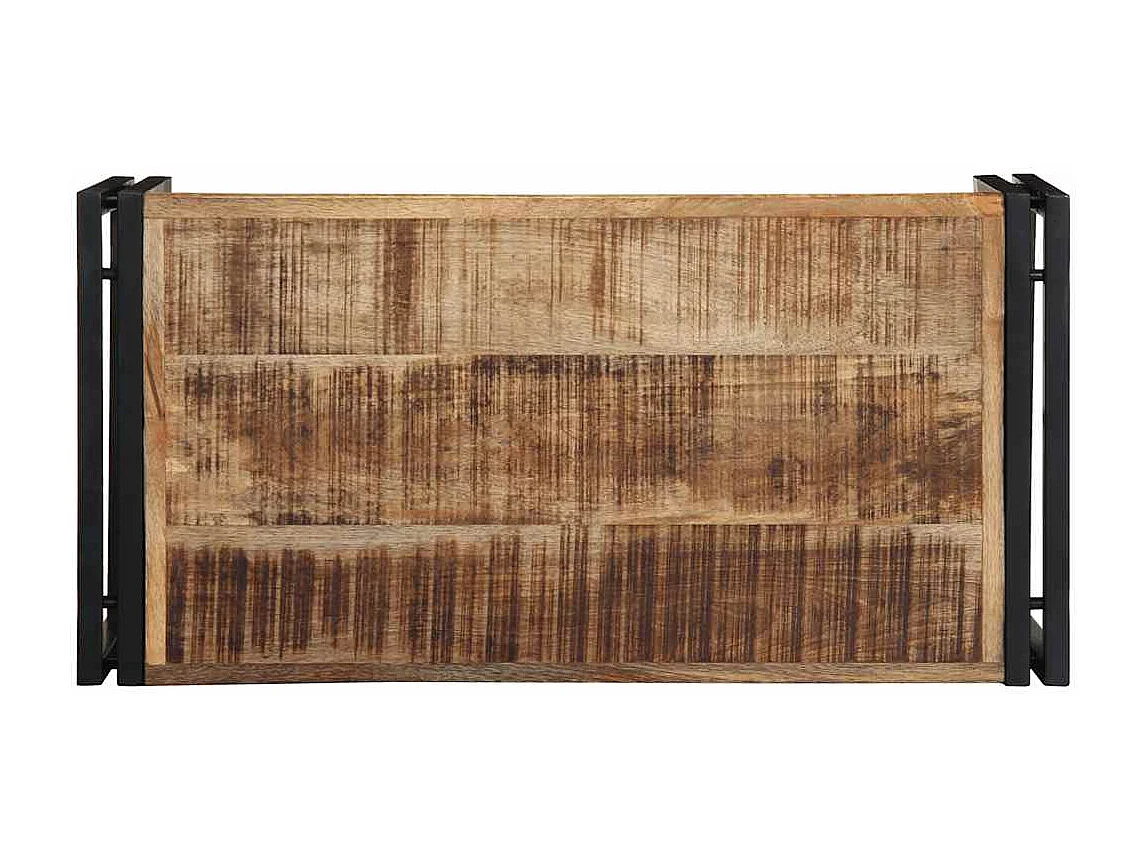 Table basse 80x40x35 cm bois de manguier massif brut