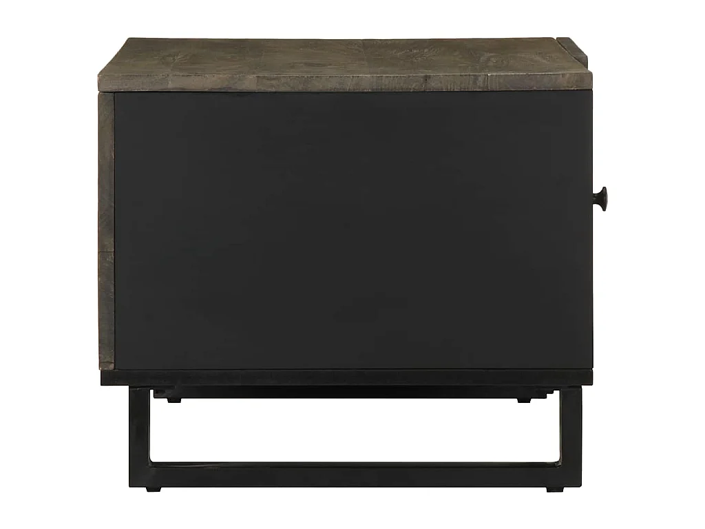 Mesa de centro 80x50x40 cm madeira de mangueira maciça preto
