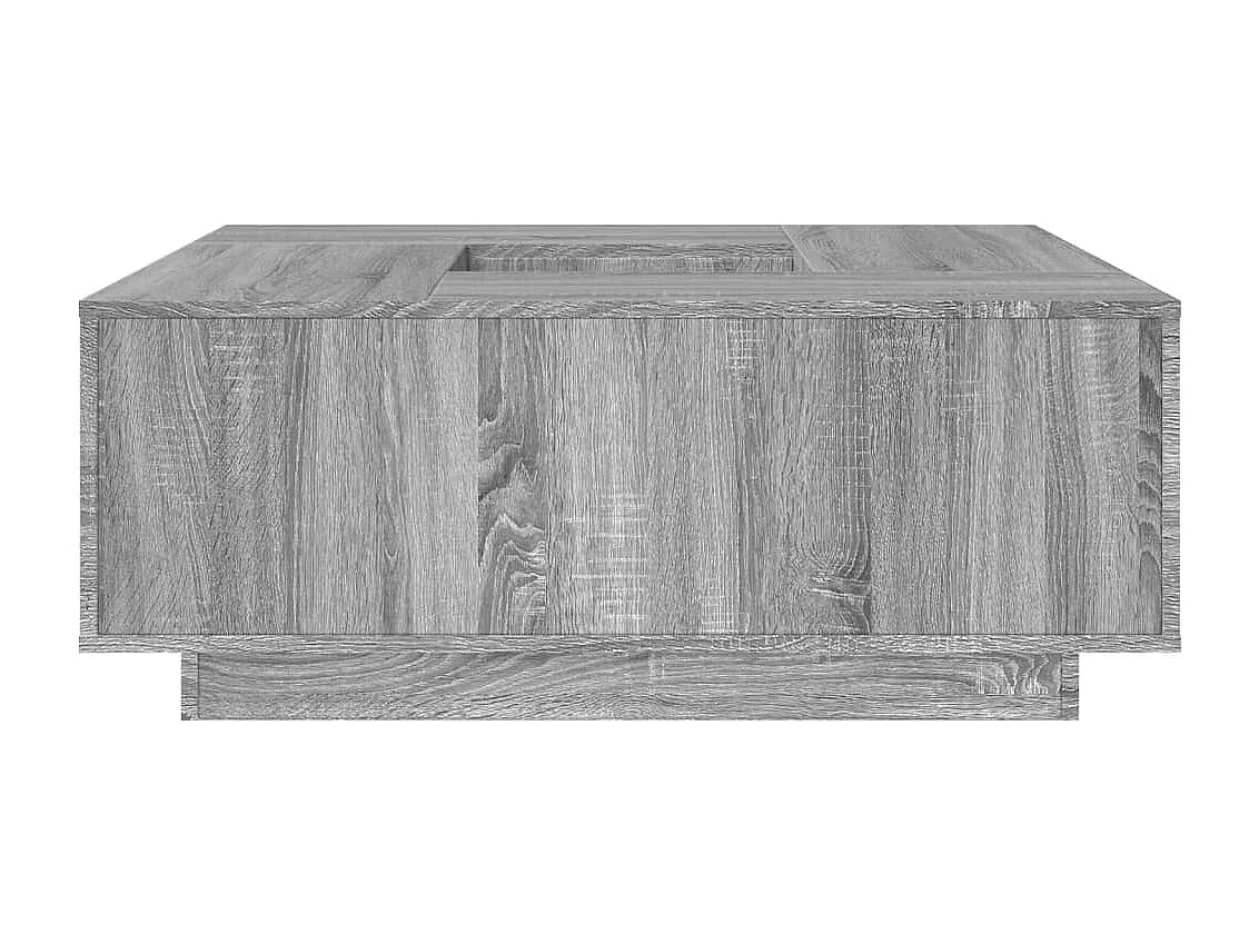 Mesa de centro 100x100x40 cm derivados de madeira cinza sonoma