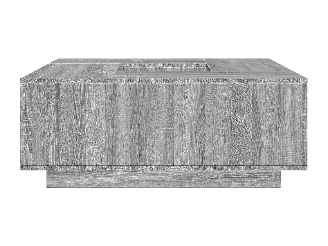 Mesa de centro 100x100x40 cm derivados de madeira cinza sonoma
