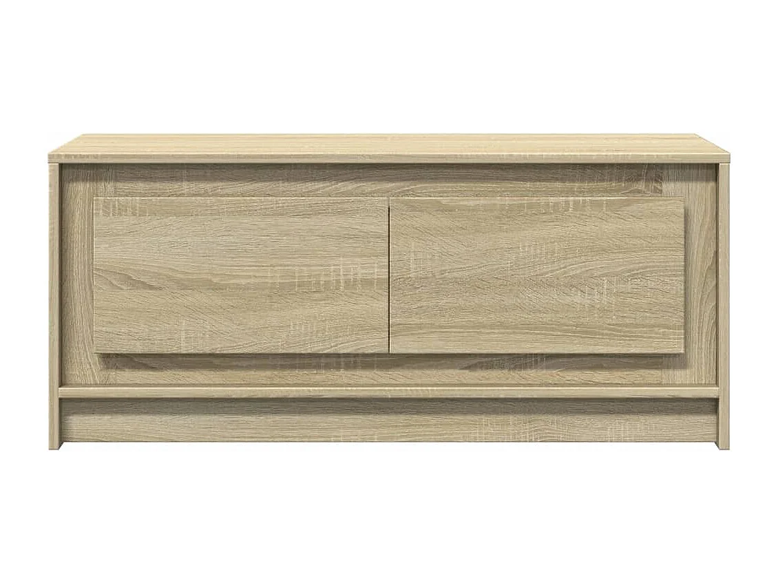 Table basse avec lumières LED chêne sonoma bois d'ingénierie