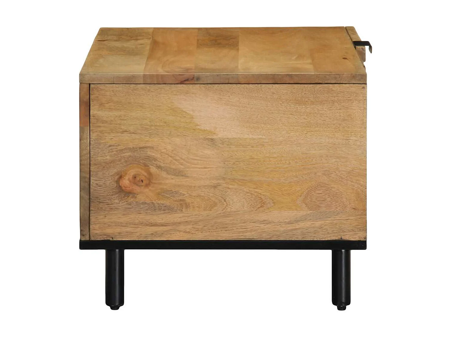 Table basse marron 80x50x40 cm bois de manguier massif