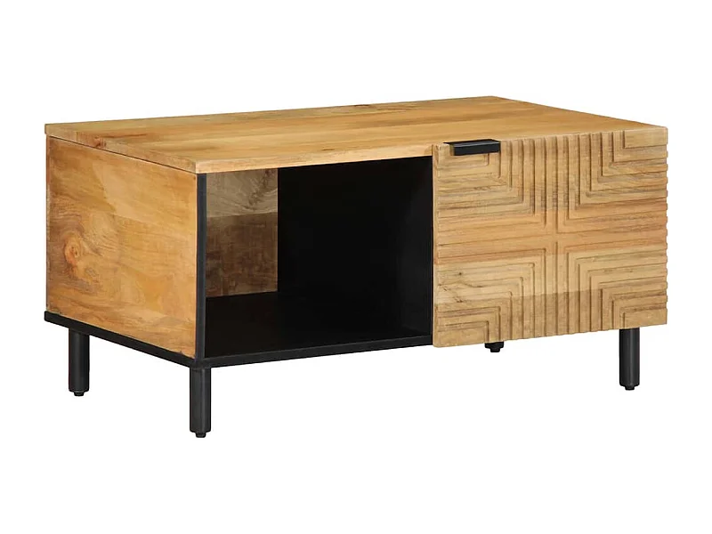 Couchtisch Braun 80x50x40 cm Massivholz Mango