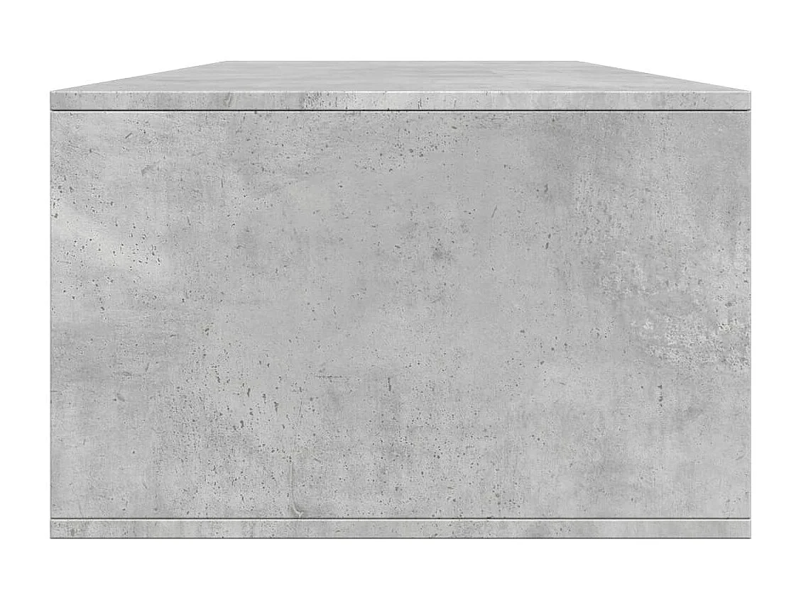 Table basse gris béton 102x55x35 cm bois d'ingénierie