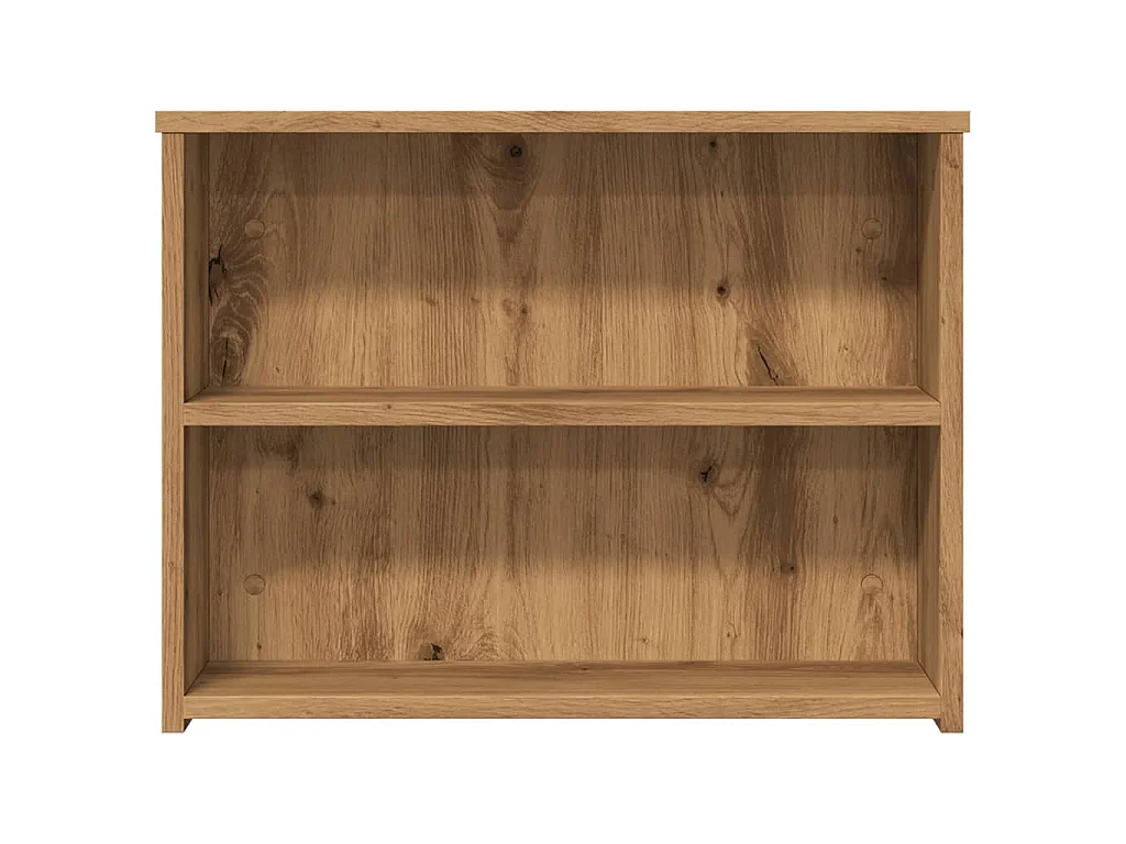 Table basse chêne artisanal 102x55x42 cm bois d'ingénierie