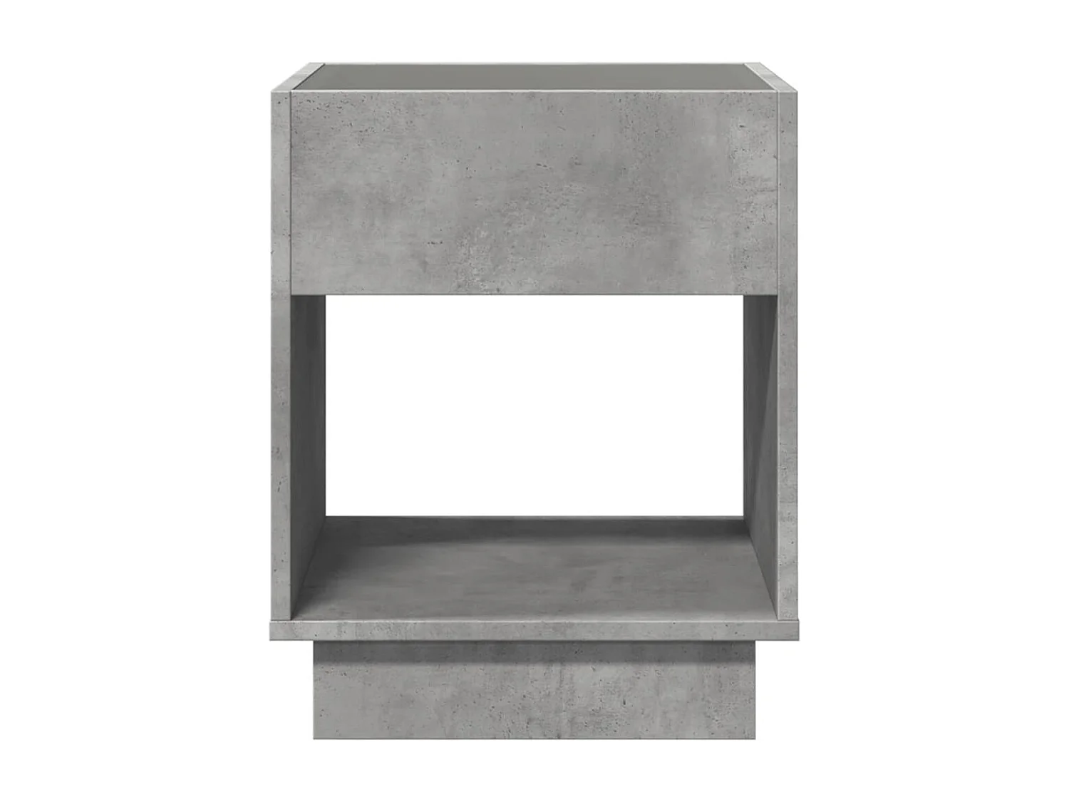 Mesa de centro con Infinity LED gris hormigón 40x40x50 cm