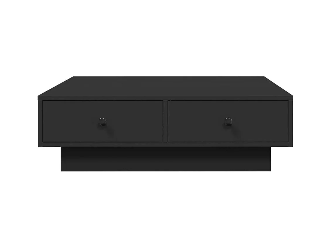 Table basse Noir 90x90x28 cm Aggloméré