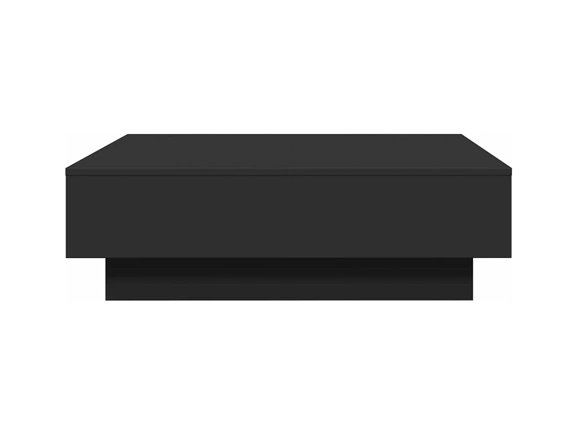 Table basse Noir 90x90x28 cm Aggloméré