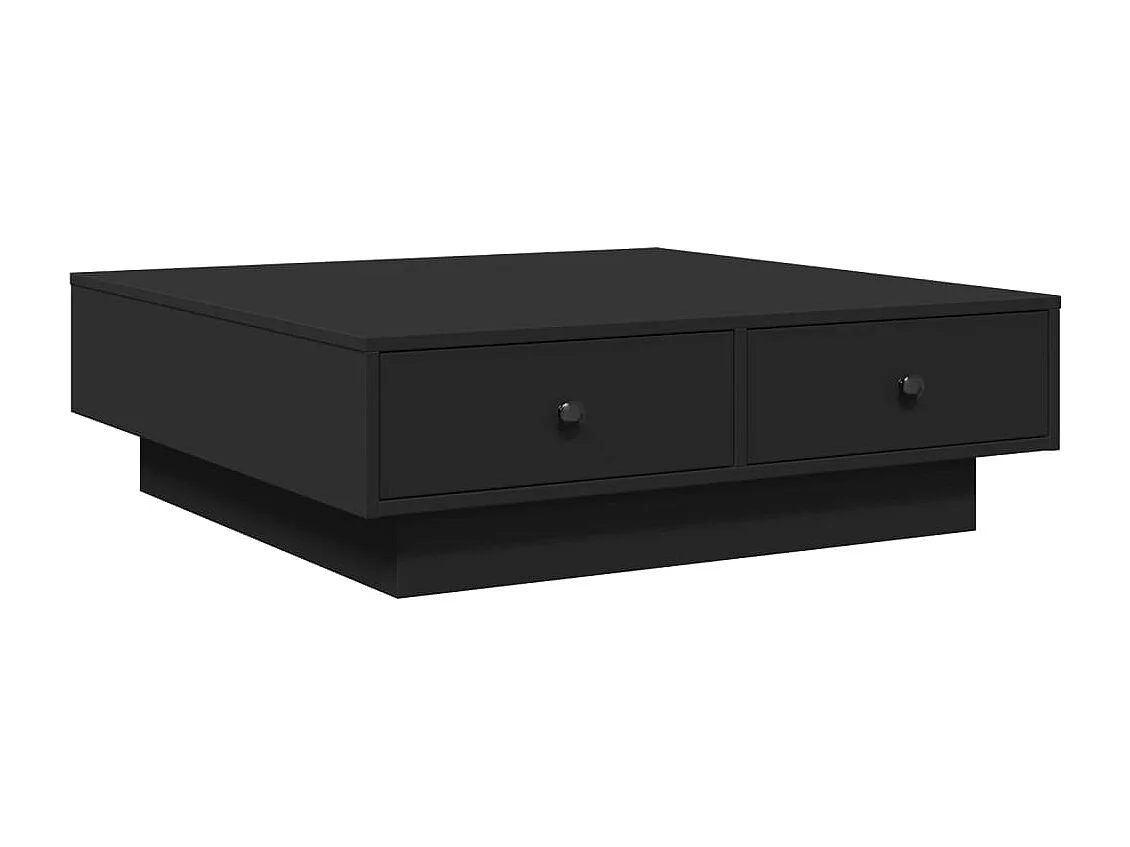 Couchtisch Schwarz 90x90x28 cm Holzwerkstoff