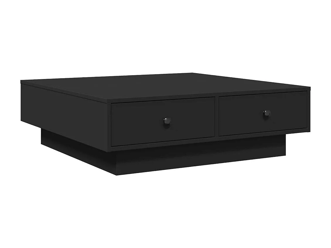 Couchtisch Schwarz 90x90x28 cm Holzwerkstoff