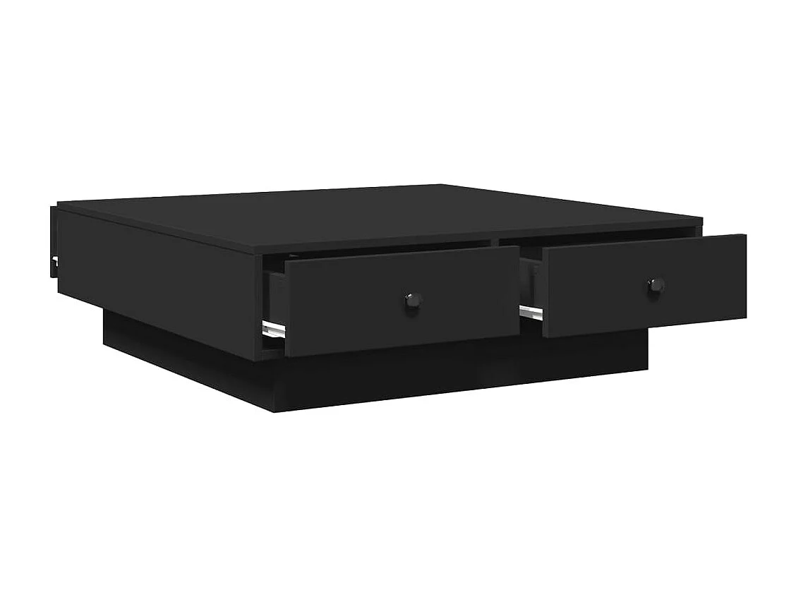 Couchtisch Schwarz 90x90x28 cm Holzwerkstoff