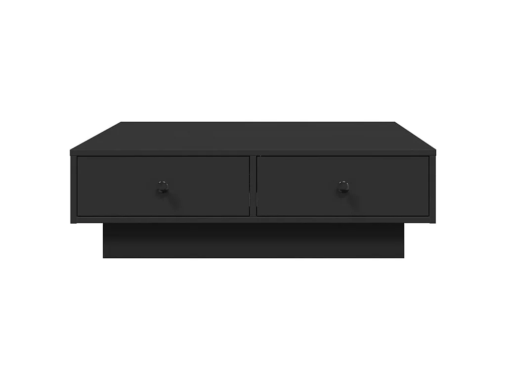 Table basse Noir 90x90x28 cm Aggloméré