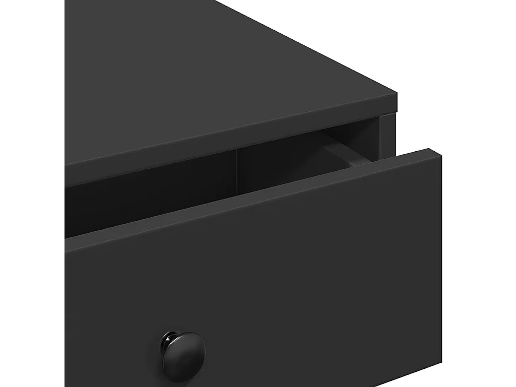Table basse Noir 90x90x28 cm Aggloméré