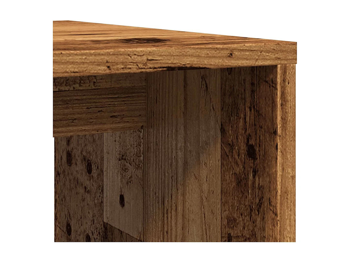 Tavolino da Salotto Legno Vecchio 100x48x40 cm in Truciolato