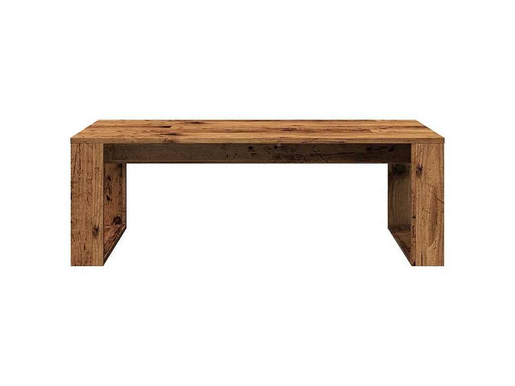 Table basse vieux bois 102x50x35 cm bois d'ingénierie