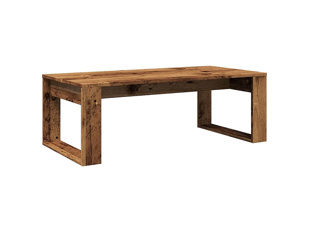 Table basse vieux bois 102x50x35 cm bois d'ingénierie
