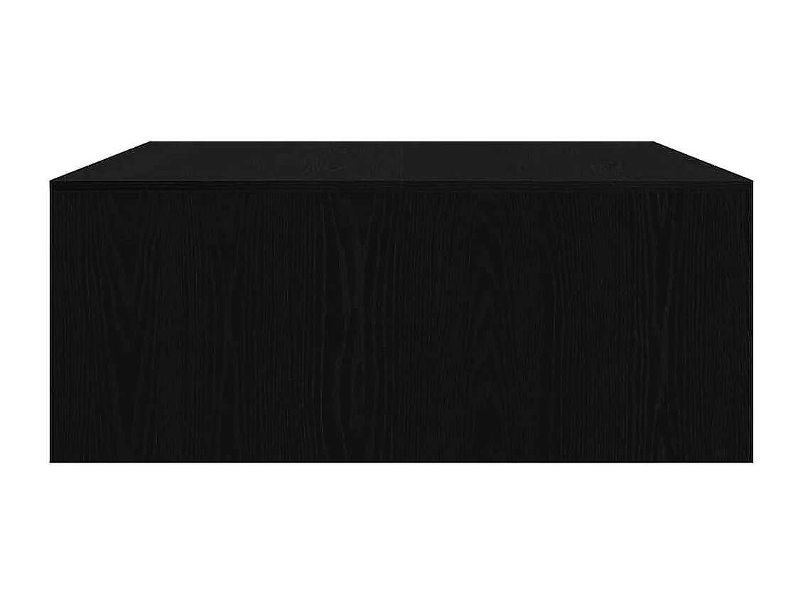 Table basse avec tiroirs chêne noir 100x100x40 cm