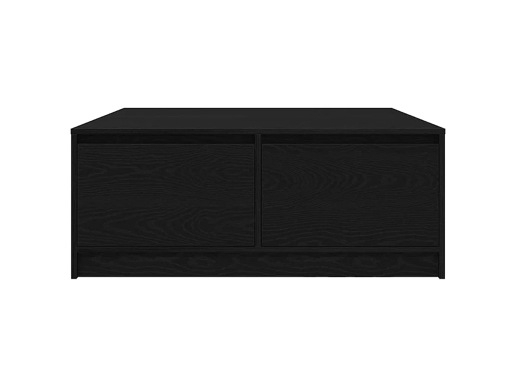 Table basse avec tiroirs chêne noir 100x100x40 cm