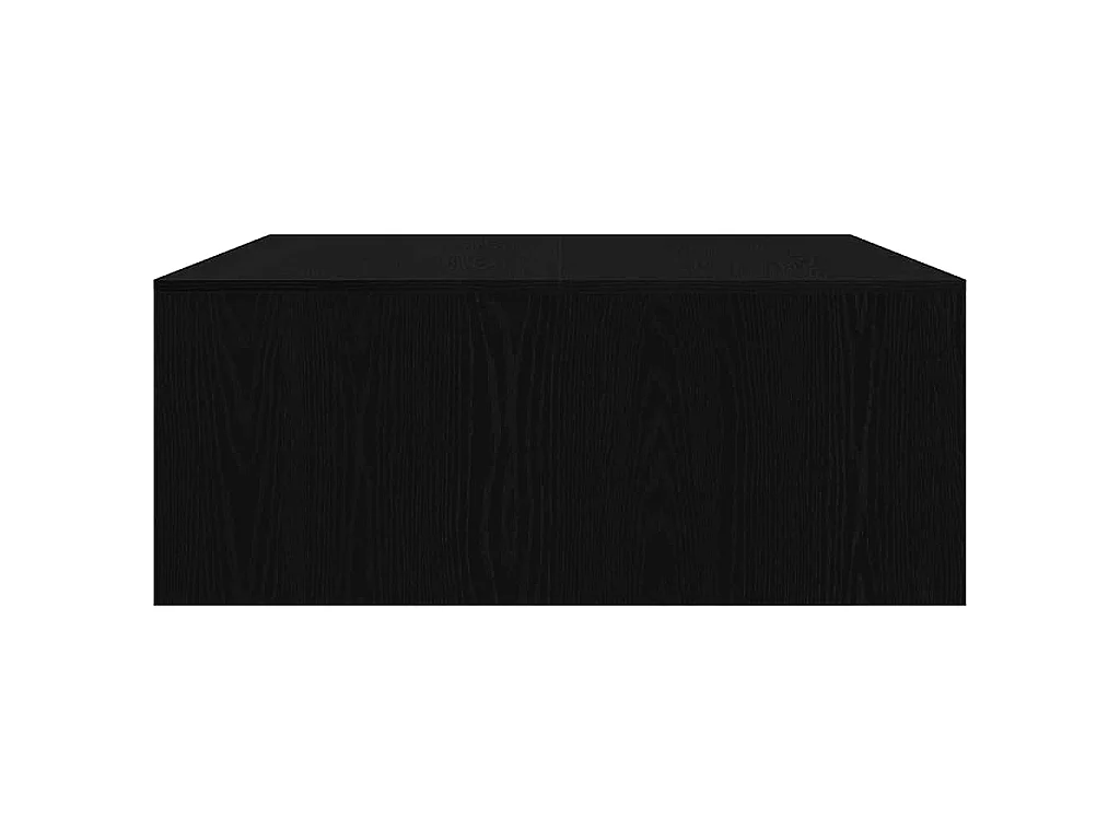 Table basse avec tiroirs chêne noir 100x100x40 cm