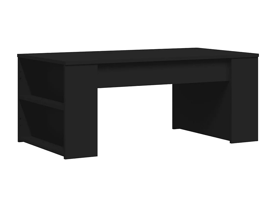 Table basse noir 102x55x42 cm bois d'ingénierie