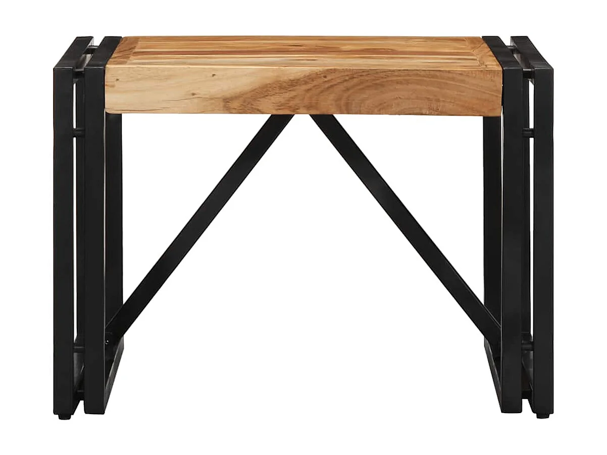 Table basse 50x50x35 cm bois massif d'acacia