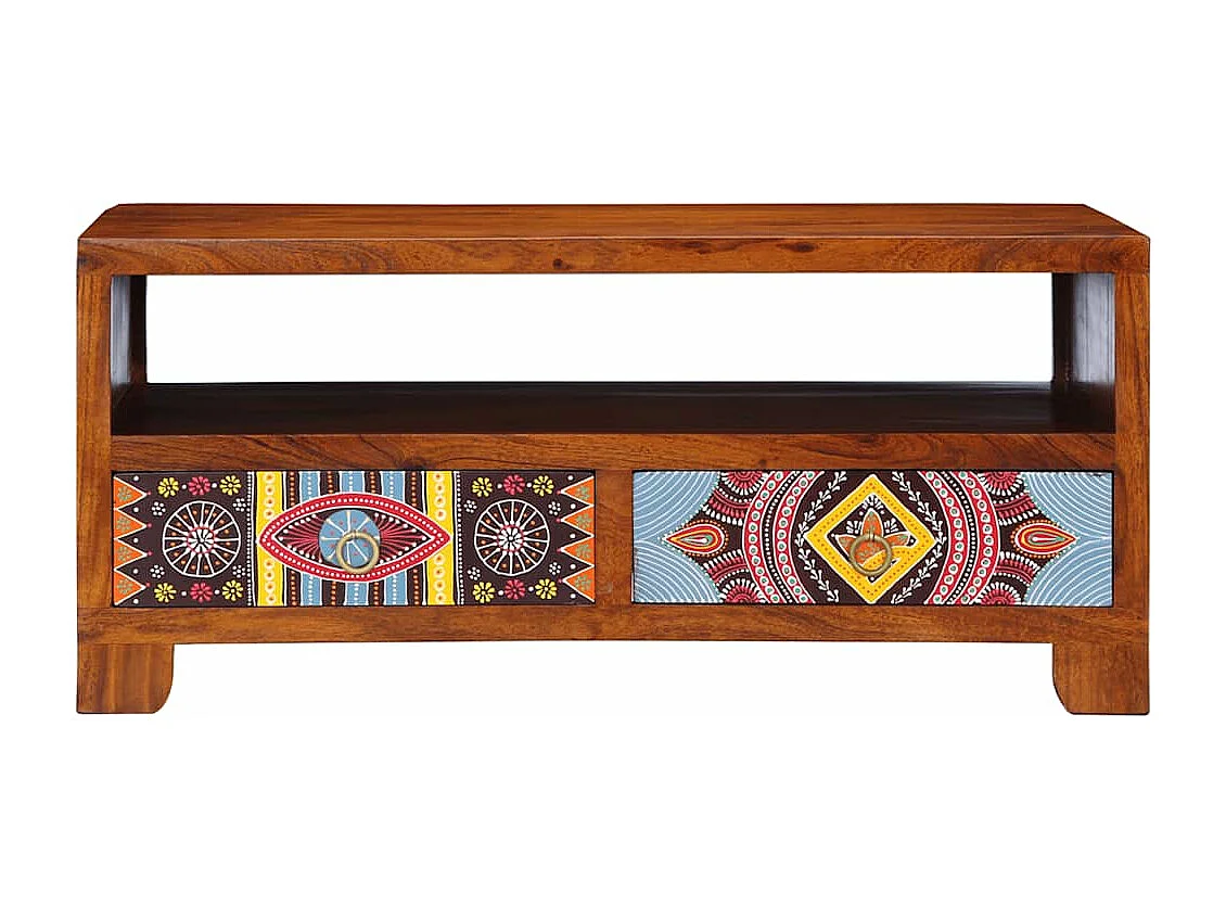 Table basse 90x50x40 cm bois d'acacia massif